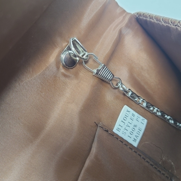 Bijoux Terner | Women's Tan or Brown Animal Skin Clutch Bag (One Size) - Picture 8 of 10